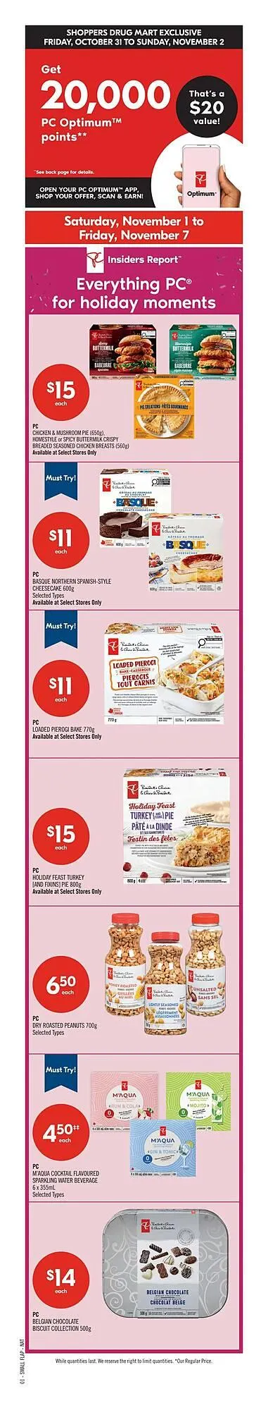 Shoppers Drug Mart flyer from October 31 to November 6 2025 - flyer page 1
