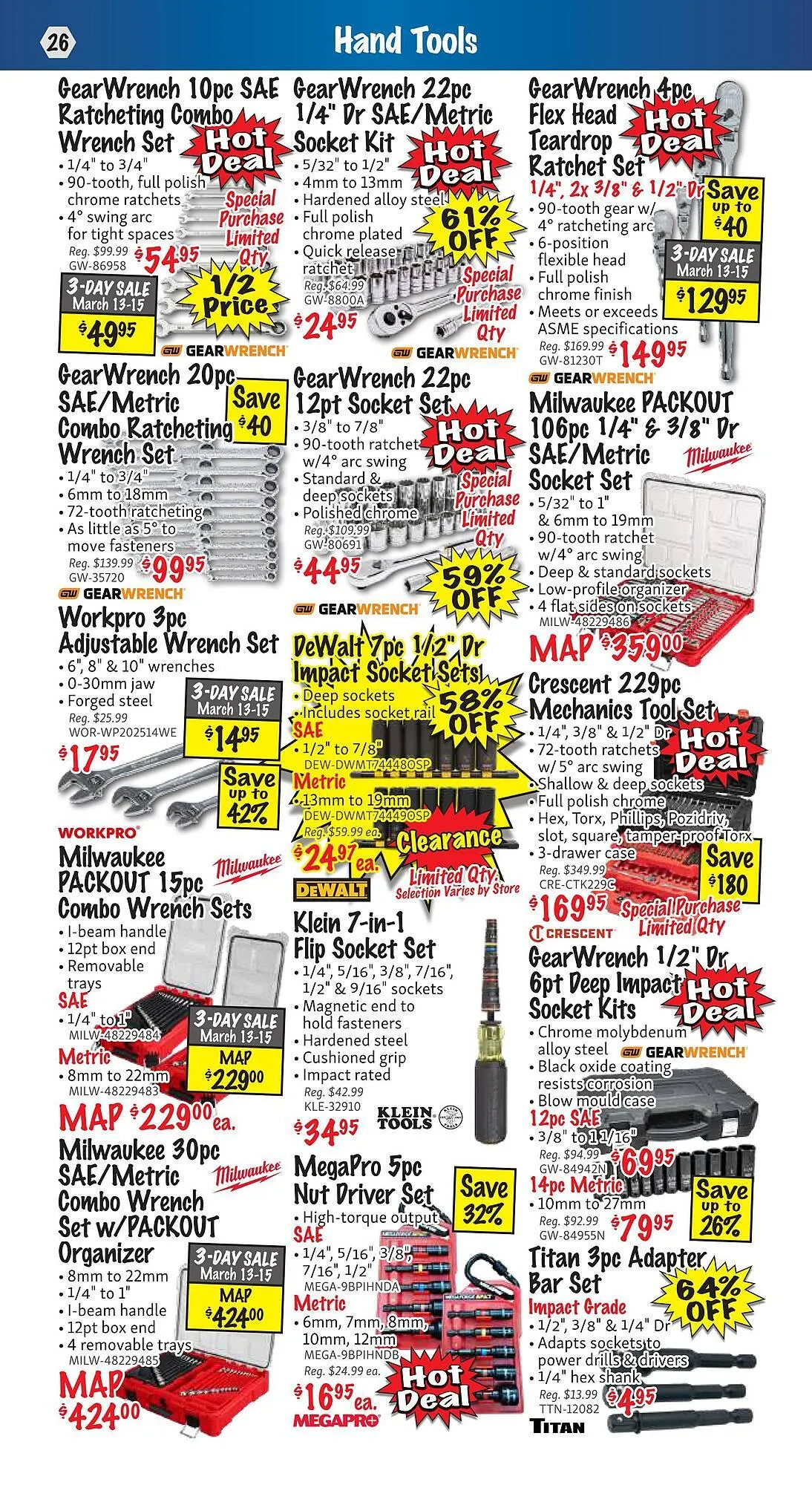 KMS Tools flyer from March 1 to March 31 2025 - flyer page 26