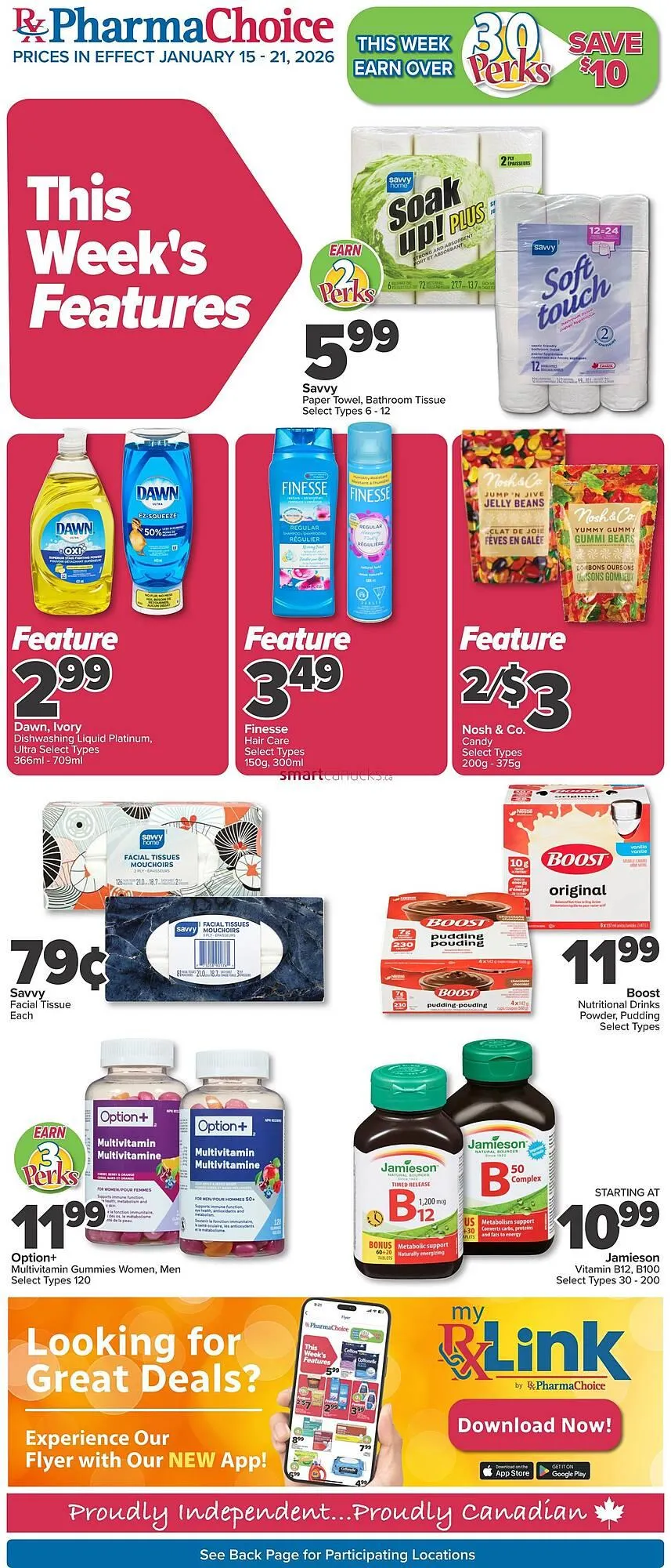 PharmaChoice flyer from January 15 to January 21 2026 - flyer page 1