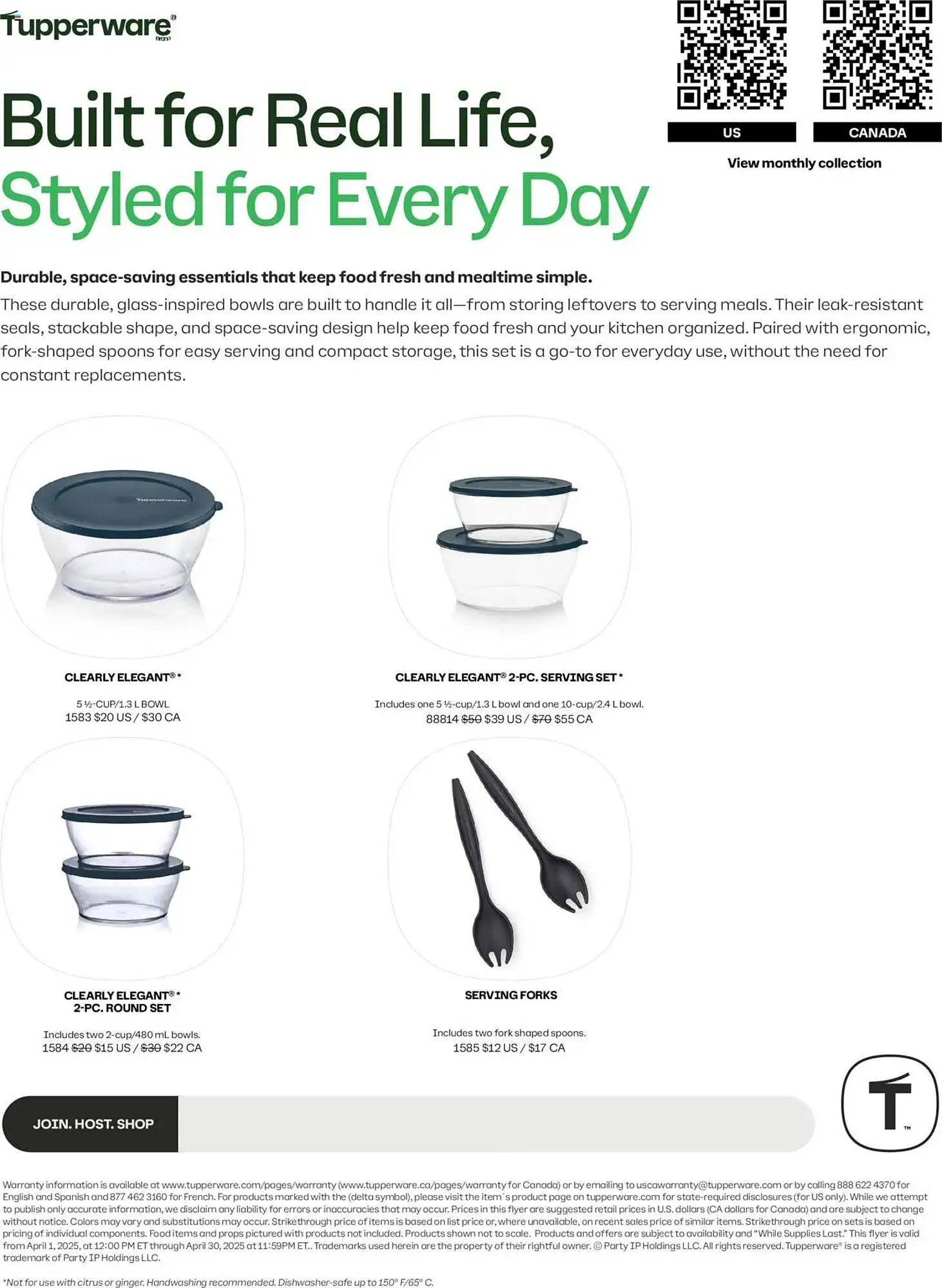 Tupperware flyer from April 1 to April 30 2025 - flyer page 5
