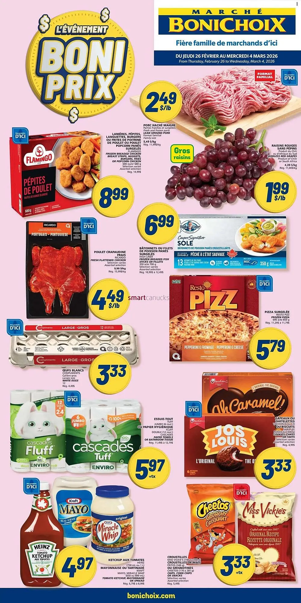Marché Bonichoix flyer from February 26 to March 4 2026 - flyer page 1