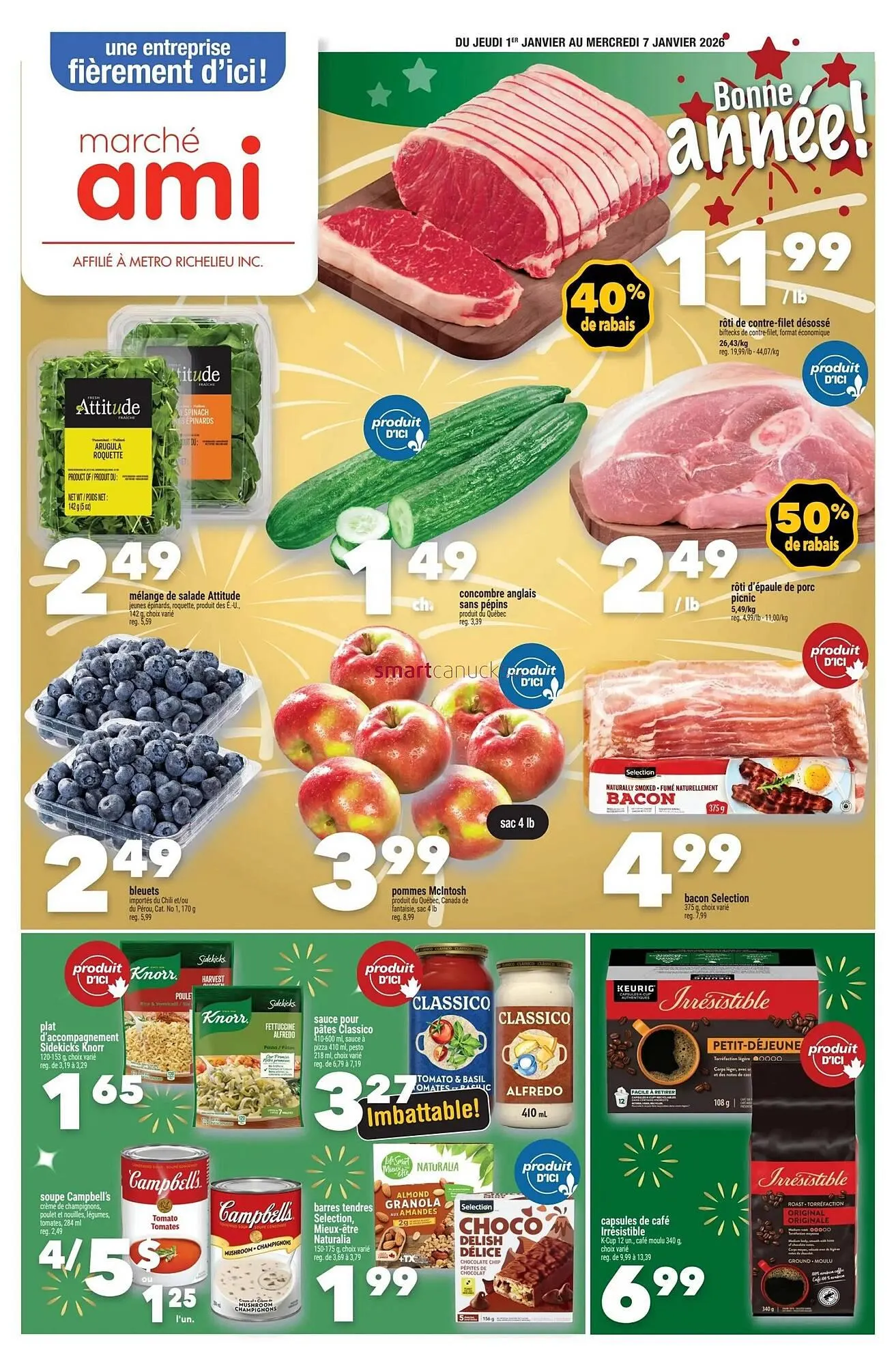 Marche Ami flyer from January 1 to January 7 2026 - flyer page 1