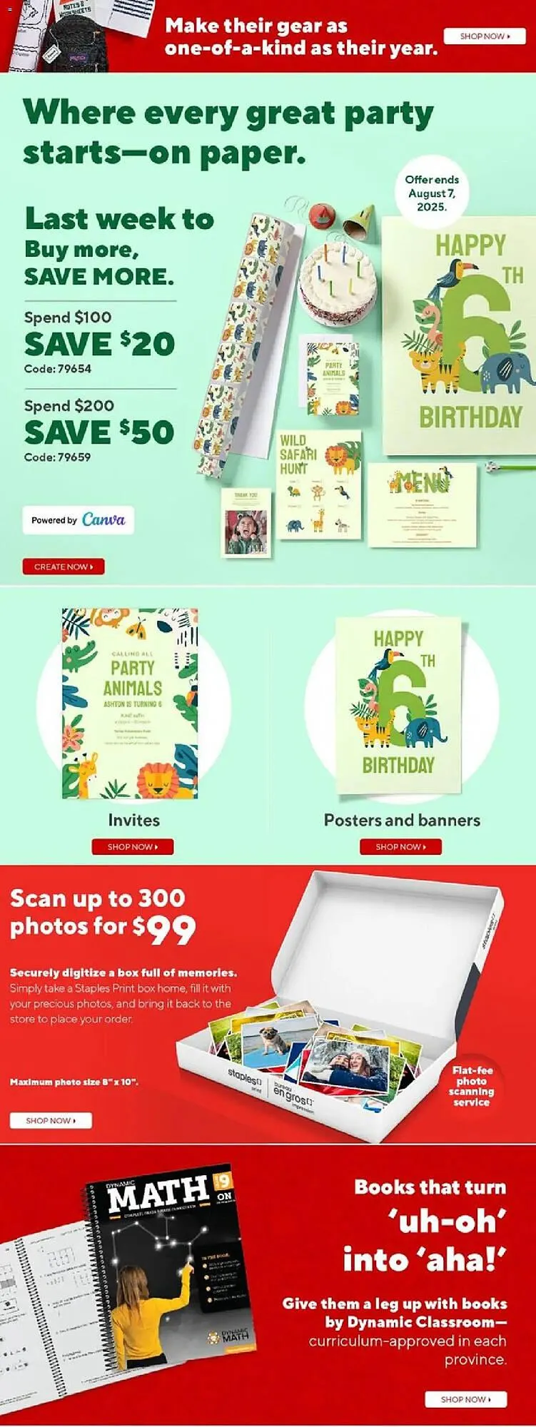Staples flyer from August 1 to August 8 2025 - flyer page 17