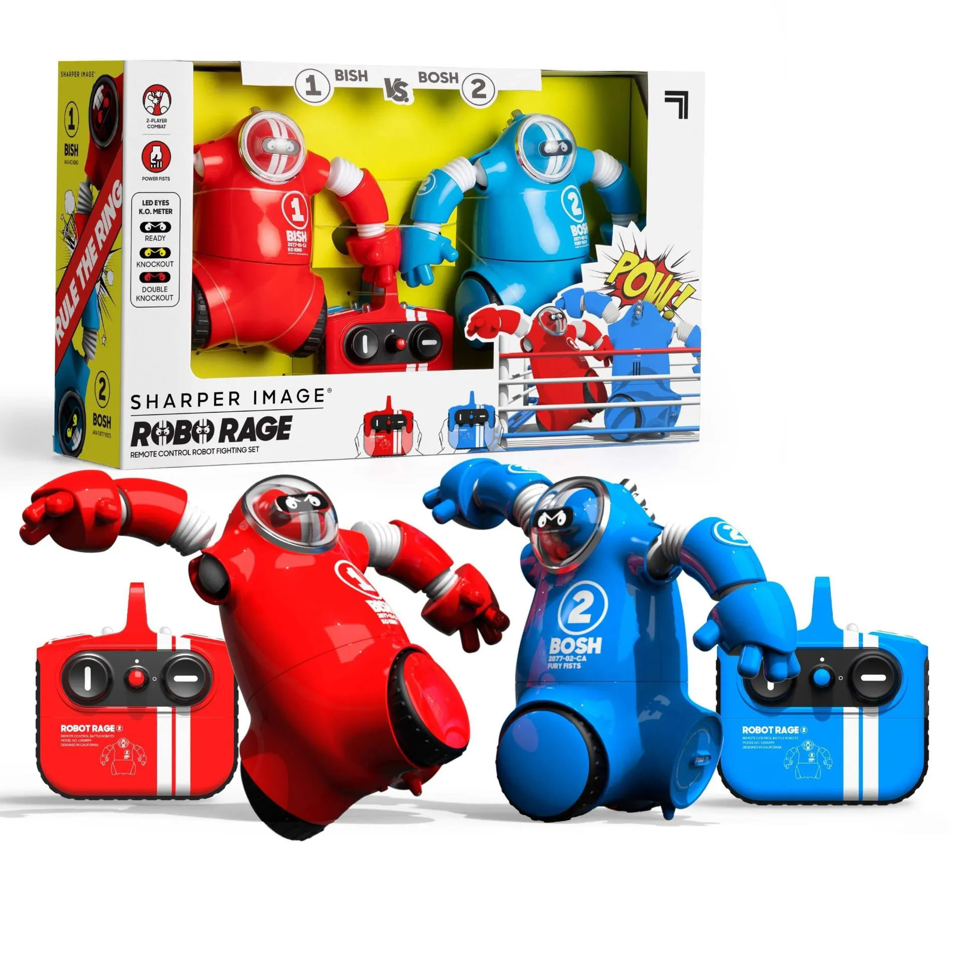 Sharper Image Robo Rage Remote Control Robot Fighting Set for Ages 6+