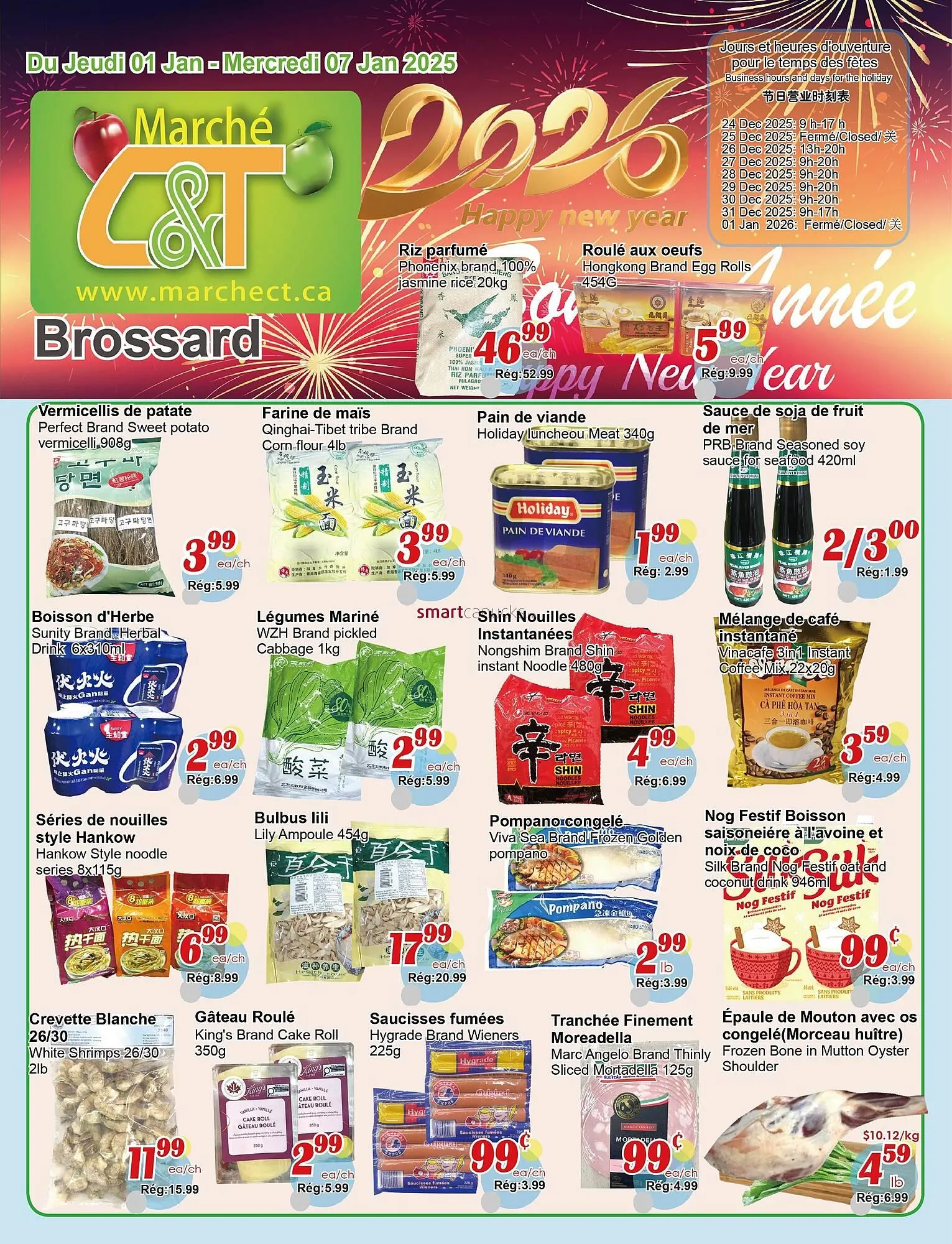 Marche C&T flyer from January 1 to January 7 2026 - flyer page 1