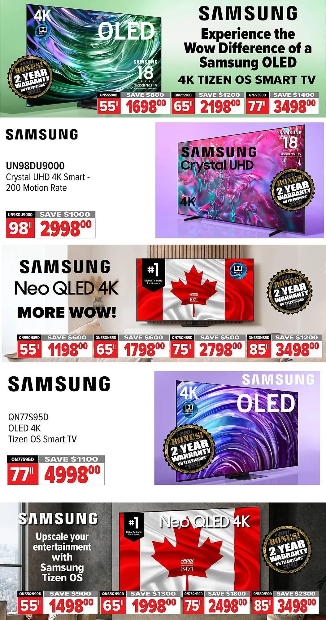 2001 Audio Video flyer from March 21 to March 28 2025 - flyer page 7