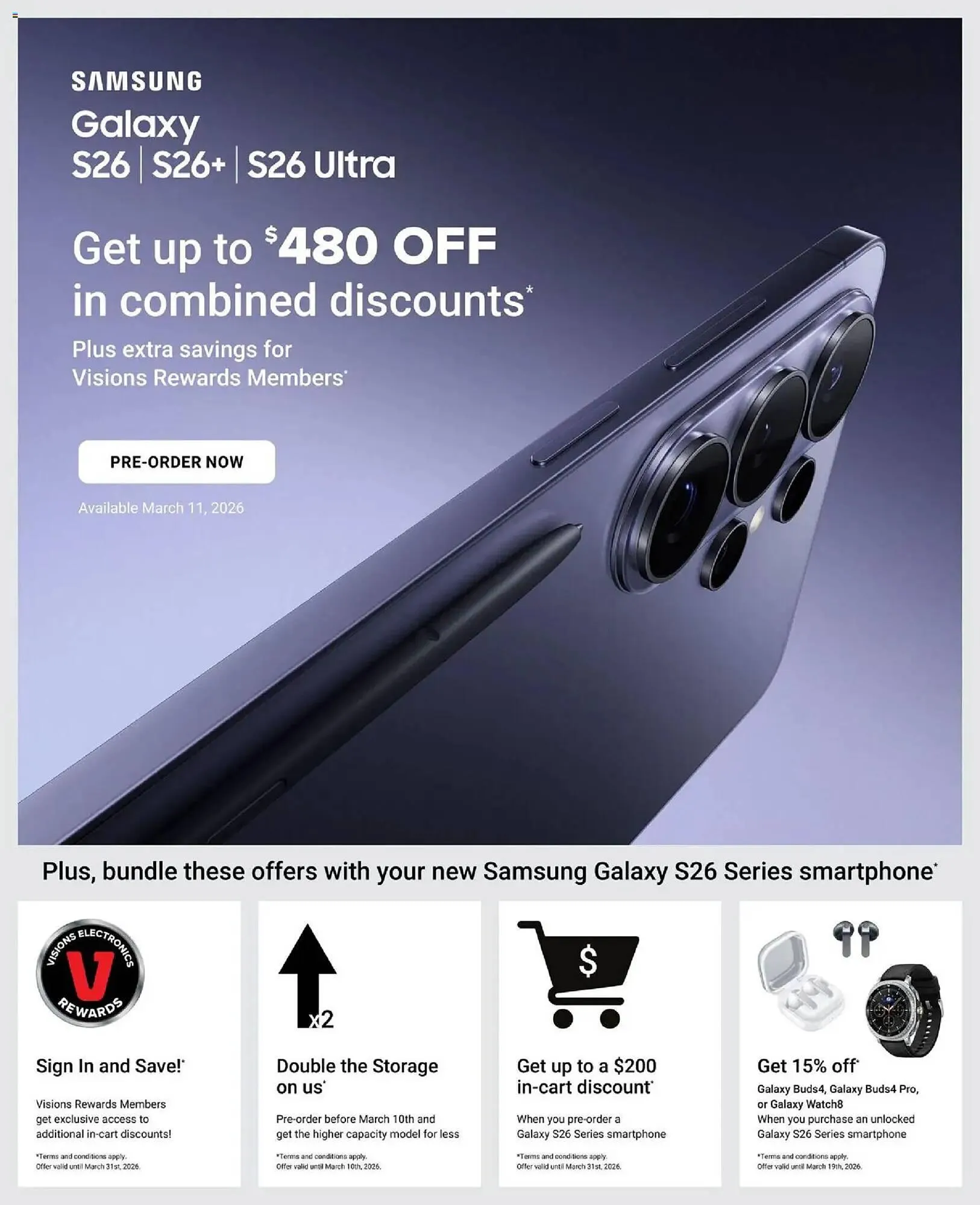 Visions Electronics flyer from March 6 to March 12 2026 - flyer page 6