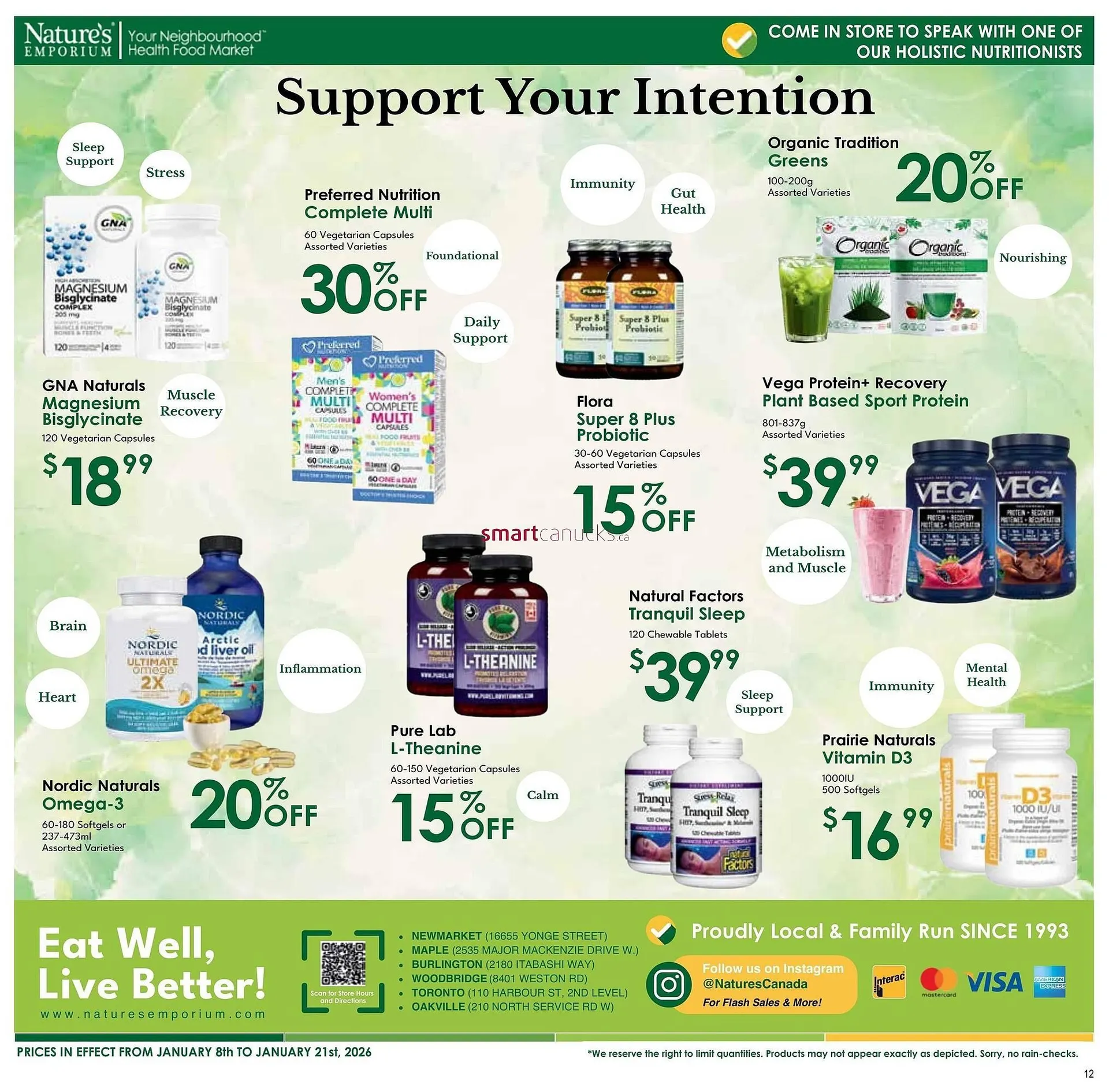 Nature's Emporium flyer from January 8 to January 21 2026 - flyer page 12