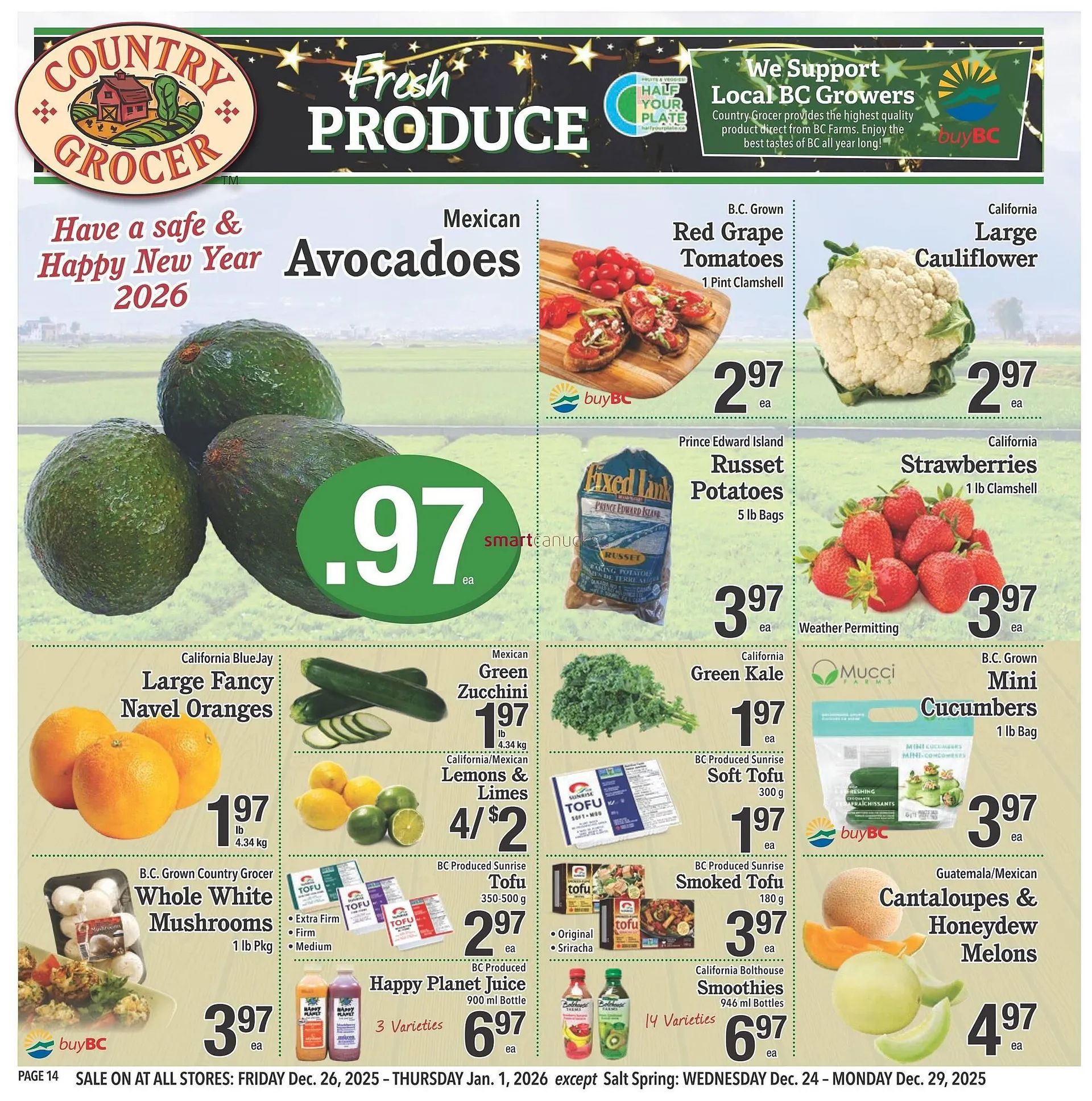 Country Grocer flyer from December 26 to January 1 2026 - flyer page 14