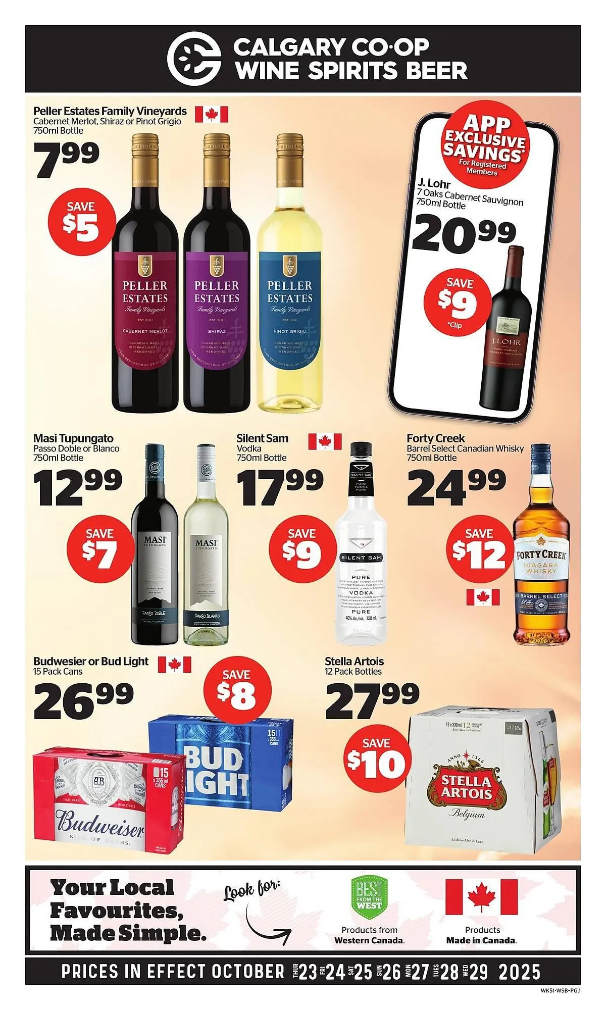 Calgary Co-op flyer from October 22 to October 28 2025 - flyer page 1