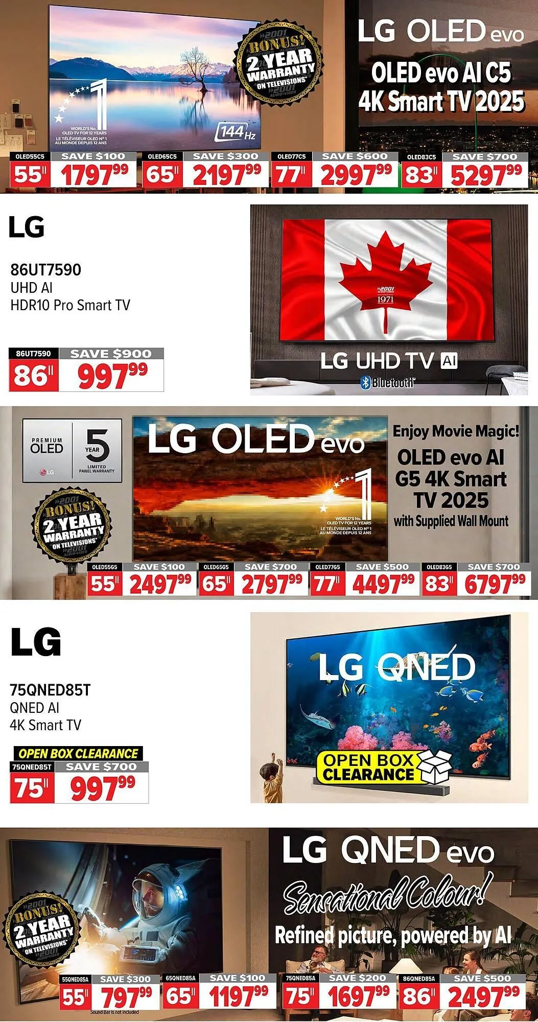 2001 Audio Video flyer from December 5 to December 25 2025 - flyer page 9