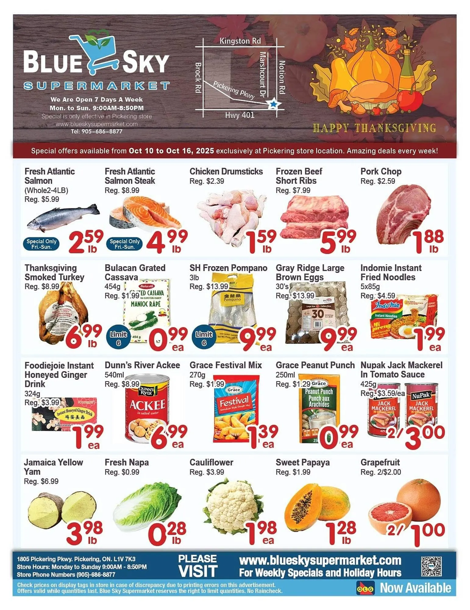 Blue Sky Supermarket flyer - 1