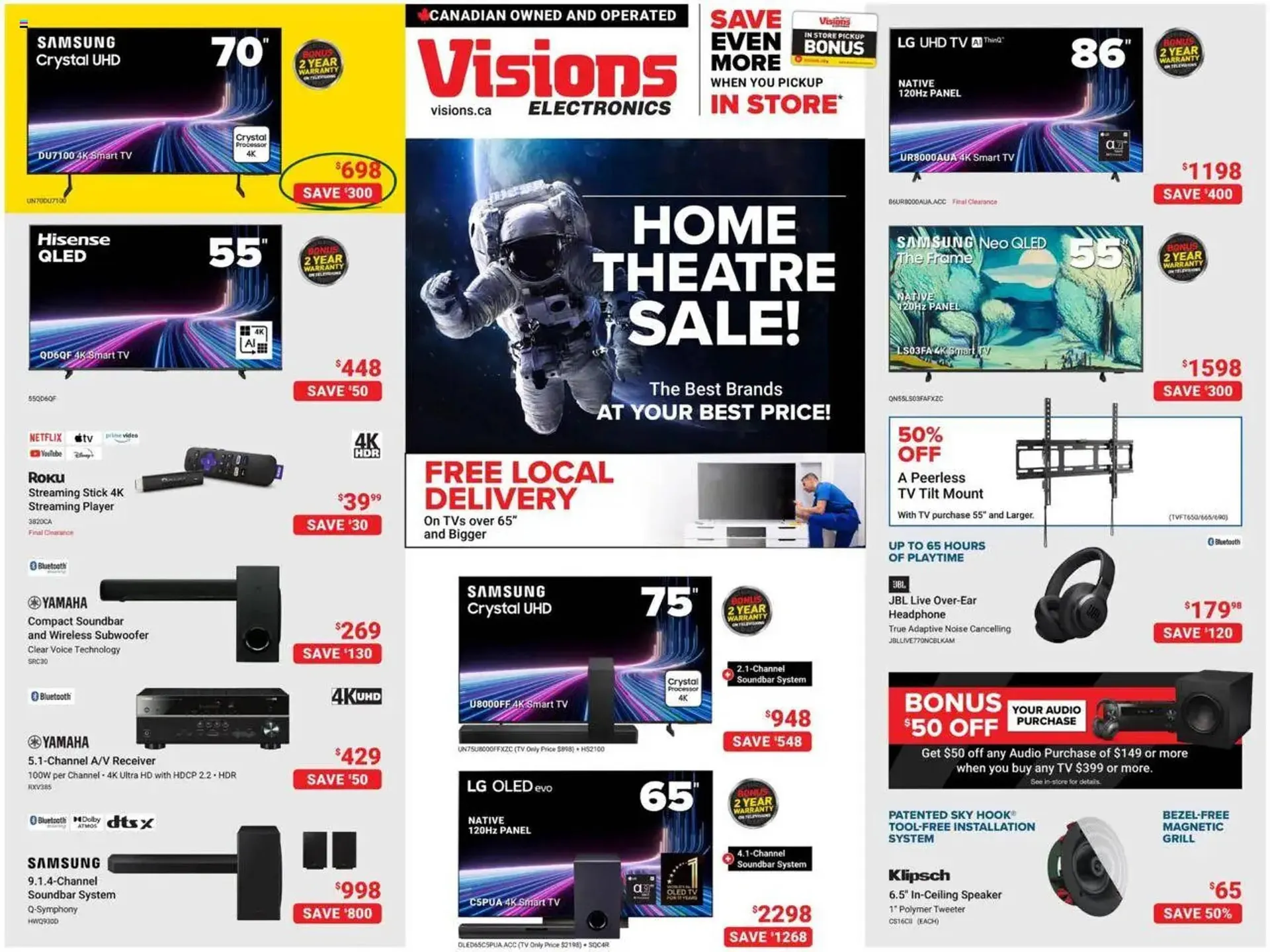 Visions Electronics flyer from September 12 to September 19 2025 - flyer page 1