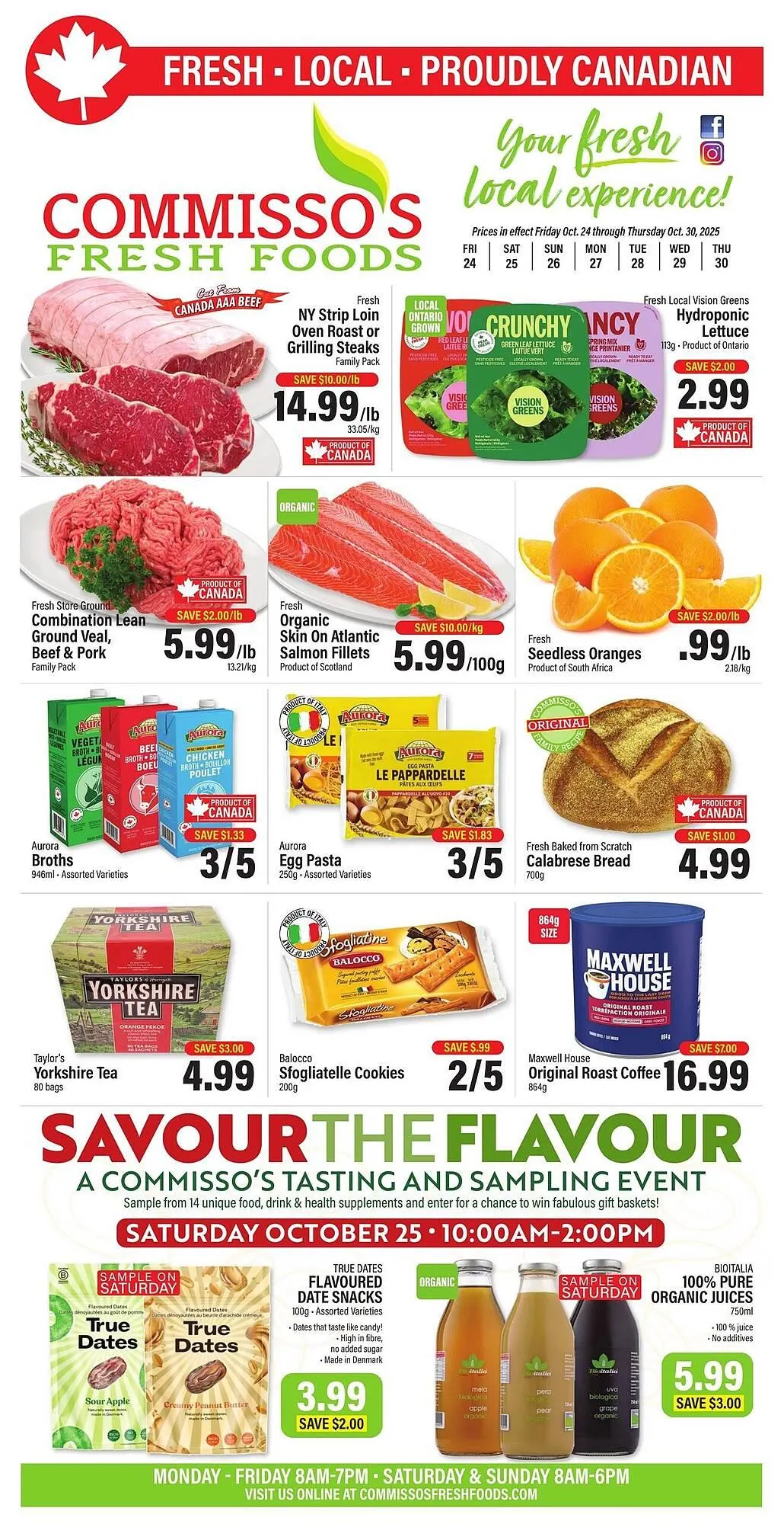 Commisso's Fresh Foods flyer from October 24 to October 30 2025 - flyer page 1