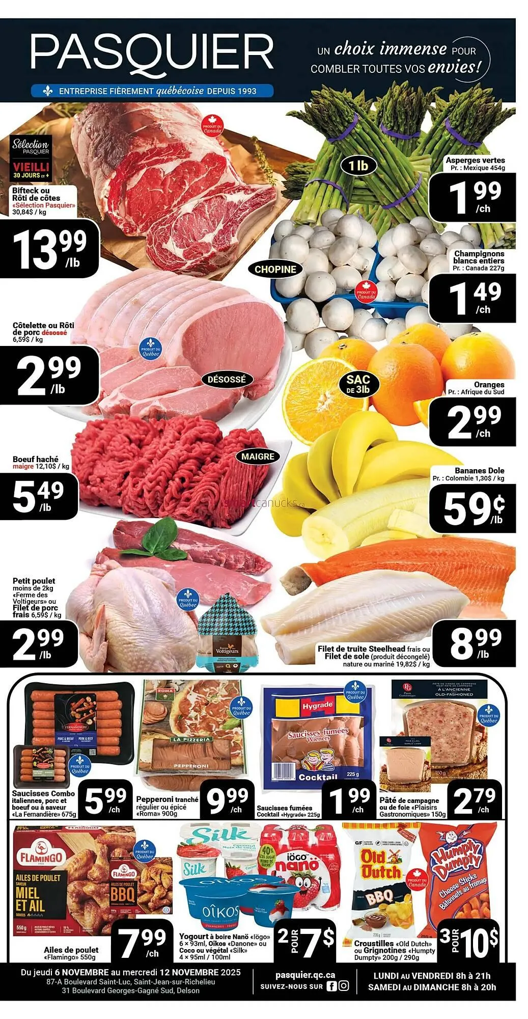 Pasquier flyer from November 6 to November 12 2025 - flyer page 1