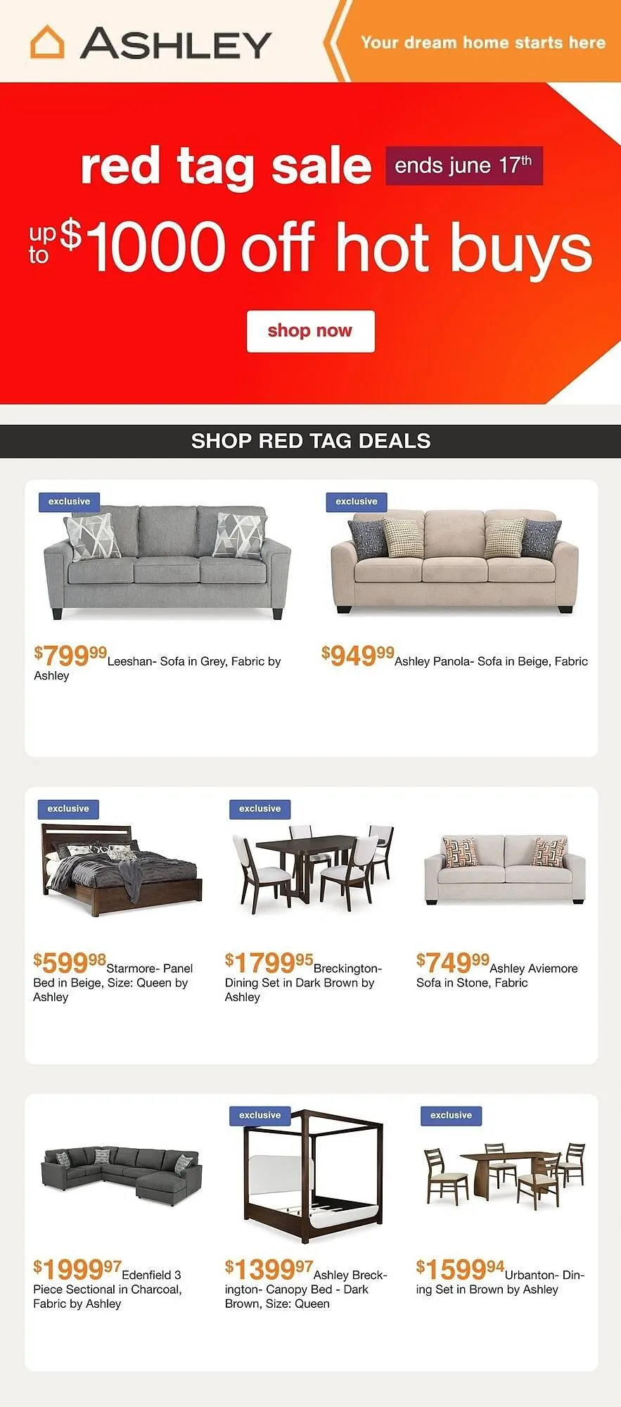 Ashley Furniture flyer - 1
