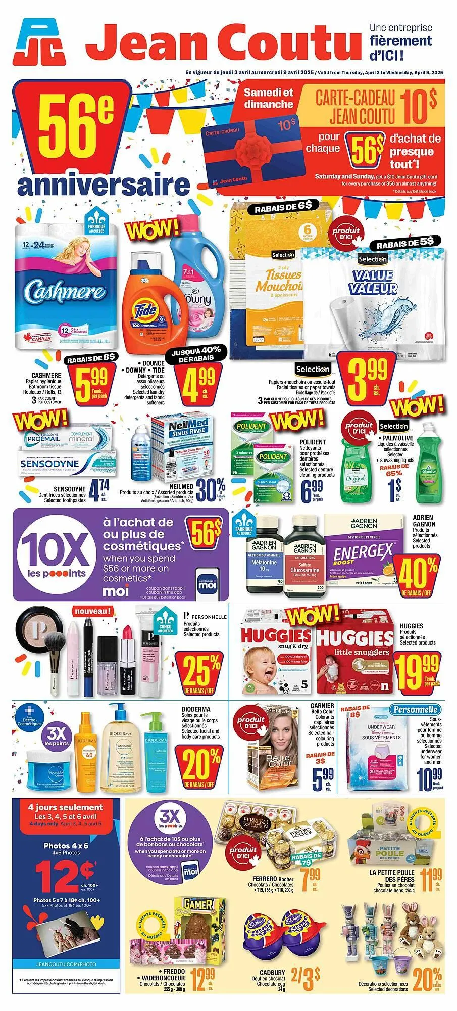 Jean Coutu flyer from April 3 to April 9 2025 - flyer page 1