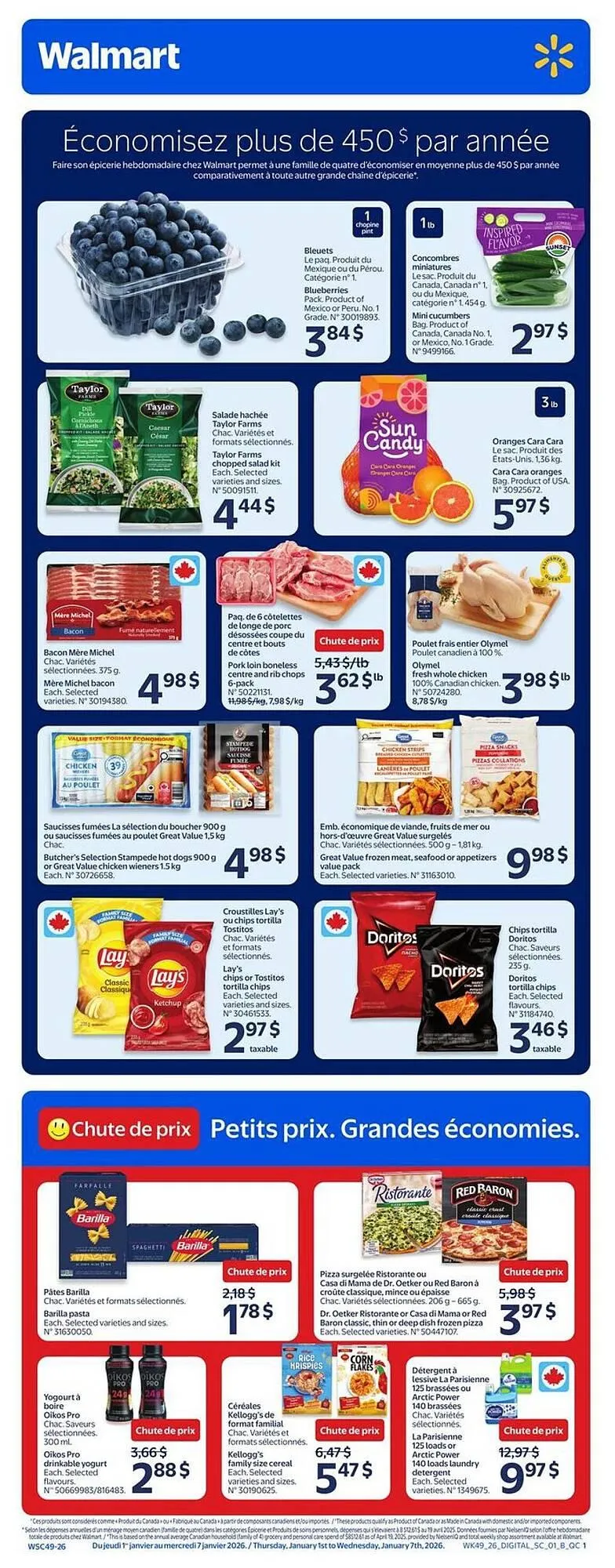 Walmart flyer from January 1 to January 7 2026 - flyer page 1