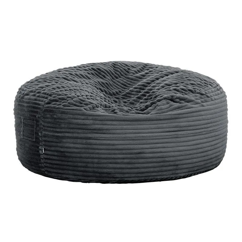 Bean bag en velours côtelé de Sealy - gris charbon