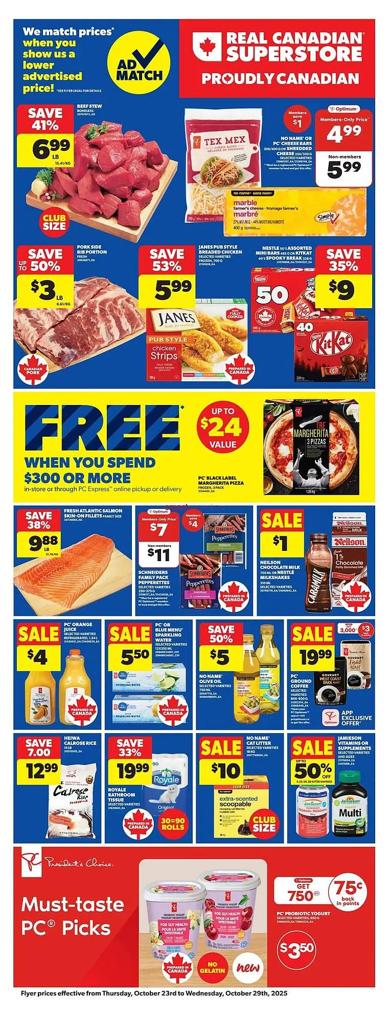 Real Canadian Superstore flyer from October 23 to October 29 2025 - flyer page 3