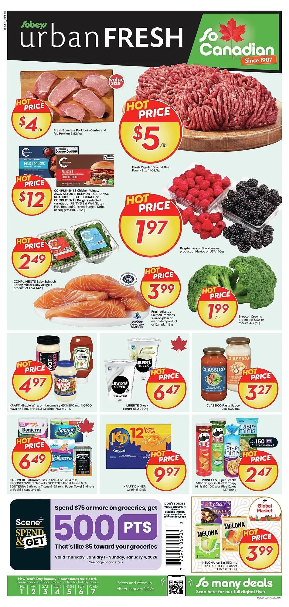 Sobeys flyer from December 31 to February 1 2026 - flyer page 1
