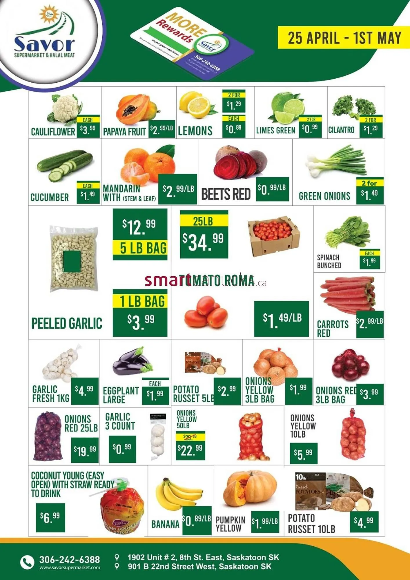 Savor Supermarket flyer from April 25 to May 1 2025 - flyer page 1