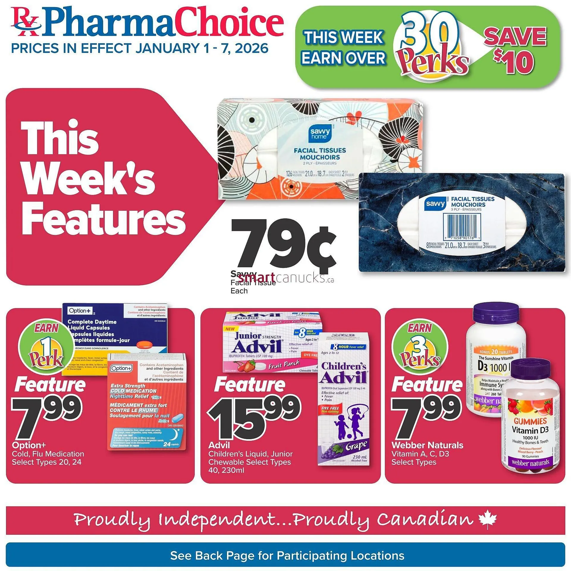 PharmaChoice flyer from January 1 to January 7 2026 - flyer page 1