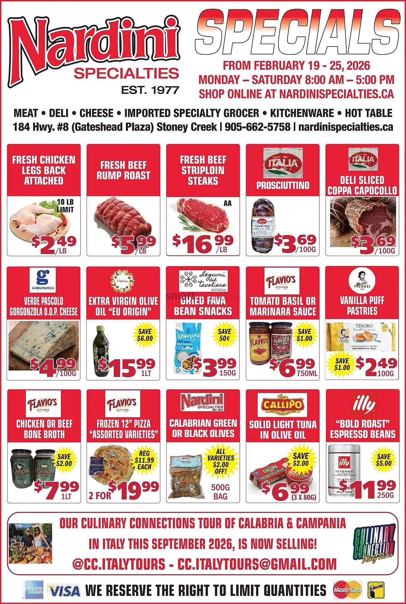 Nardini Specialties flyer from February 19 to February 25 2026 - flyer page 1