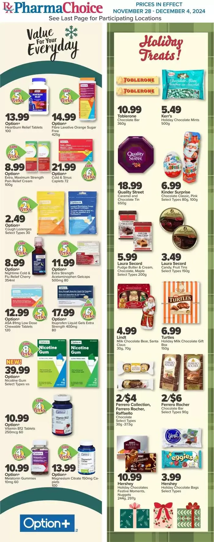 PharmaChoice Weekly ad from November 28 to December 4 2024 - flyer page 1