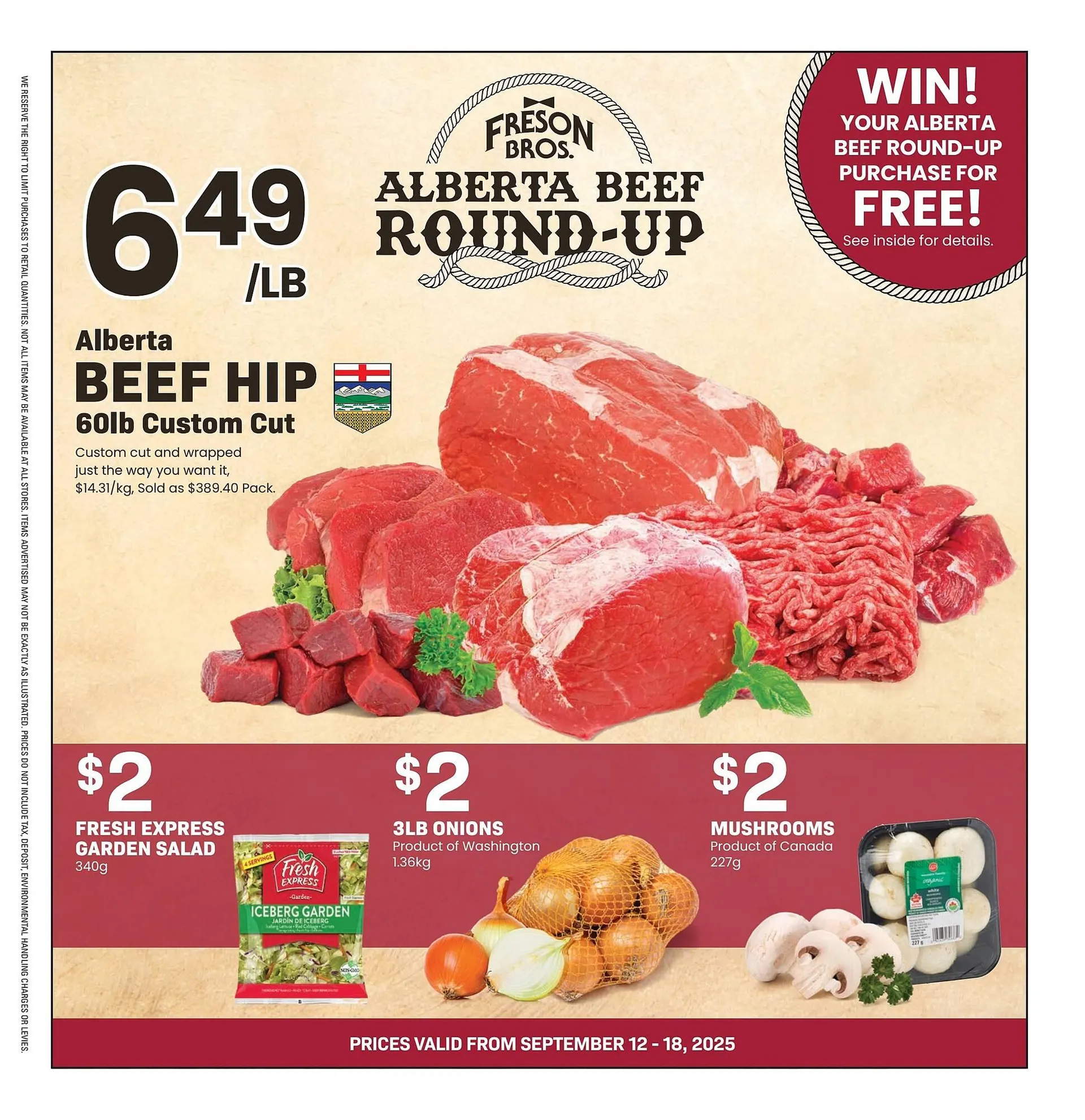 Freson Bros flyer from September 12 to September 18 2025 - flyer page 1