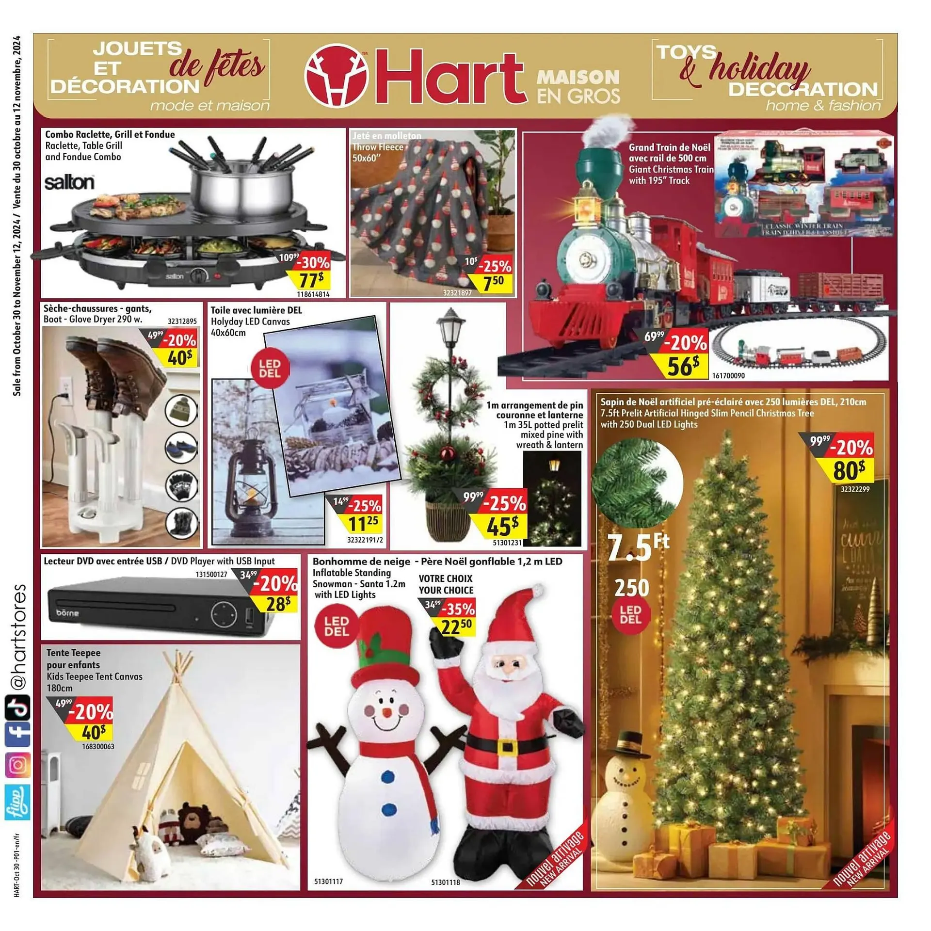 Hart flyer from October 30 to November 5 2024 - flyer page 1