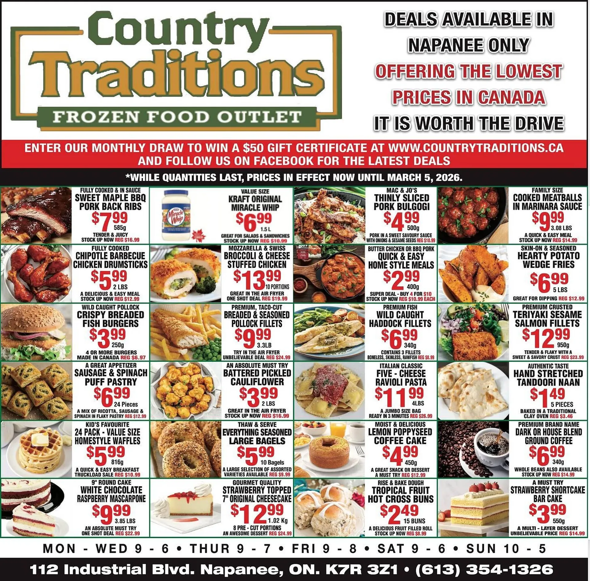 Country Traditions flyer from February 26 to March 5 2026 - flyer page 1