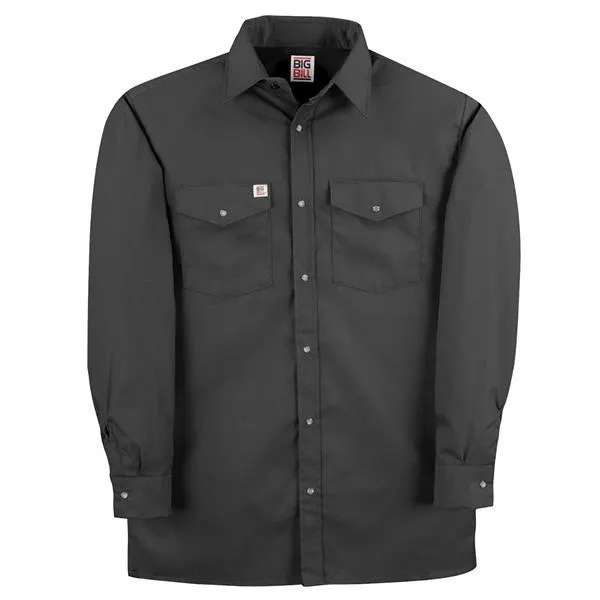 Men's Snap Work Long Sleeve Shirt