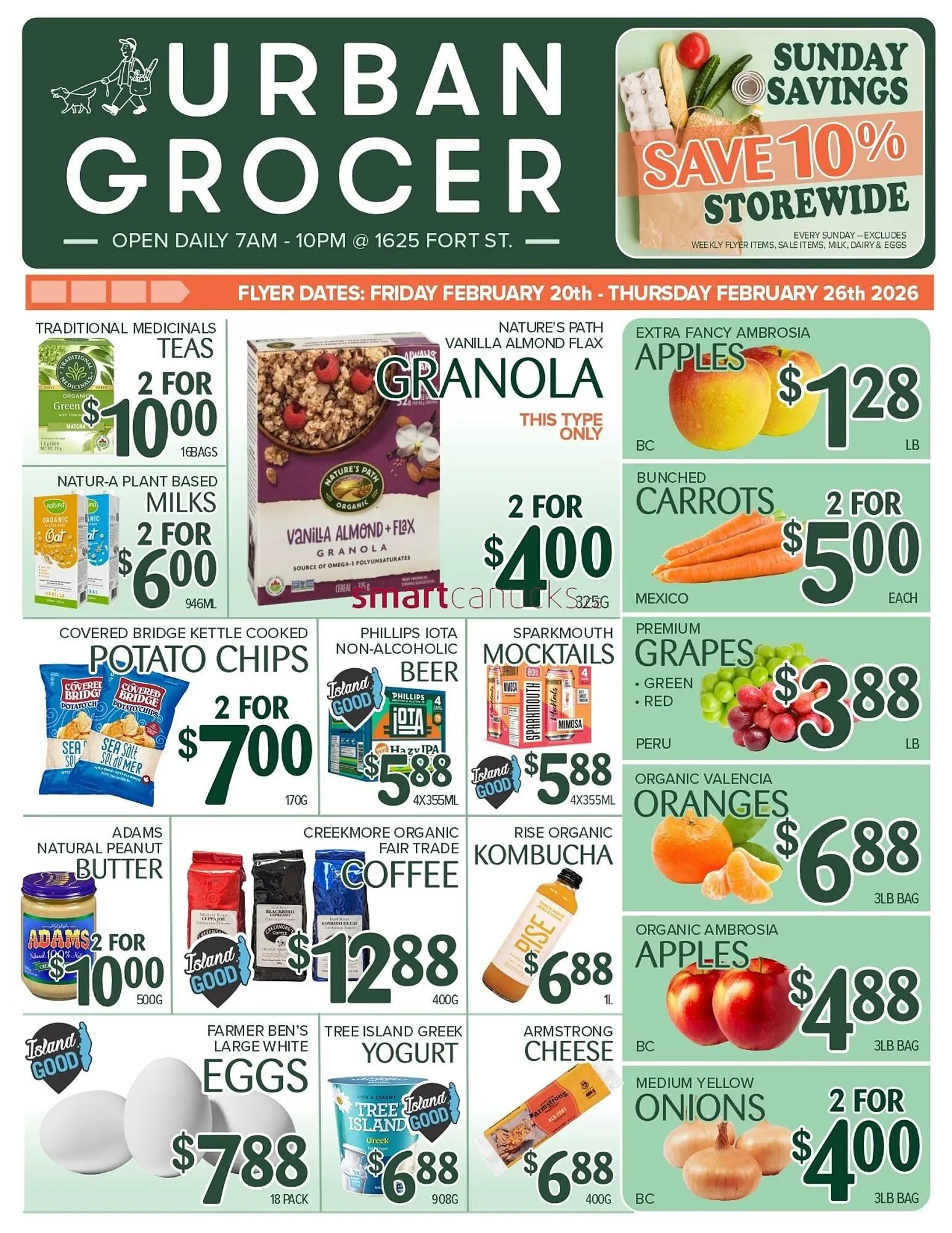 Urban Grocer flyer from February 20 to February 26 2026 - flyer page 1