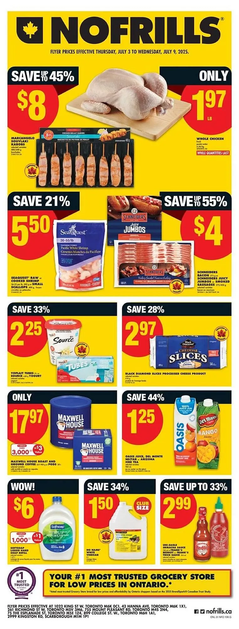 No Frills flyer from July 3 to July 10 2025 - flyer page 1
