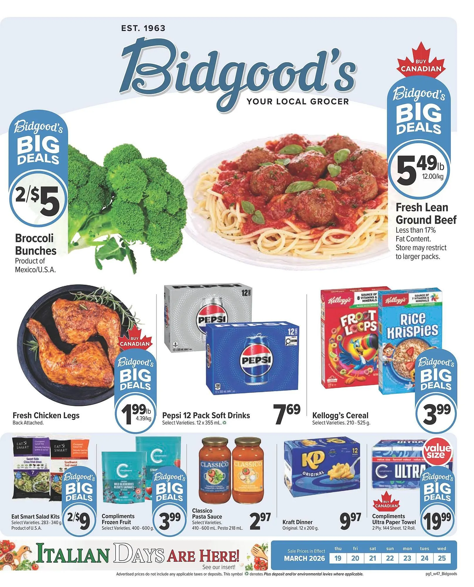 Bidgood's flyer from March 19 to March 25 2026 - flyer page 1