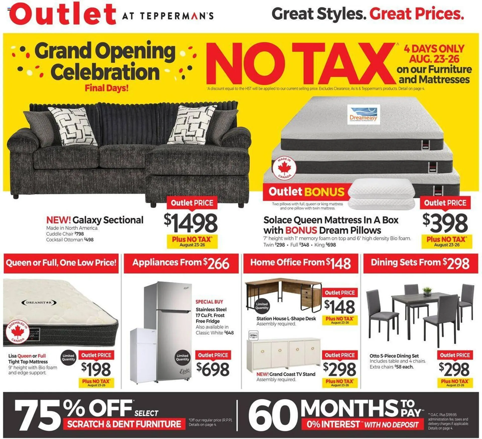 Tepperman's flyer from August 23 to August 29 2024 - flyer page 1