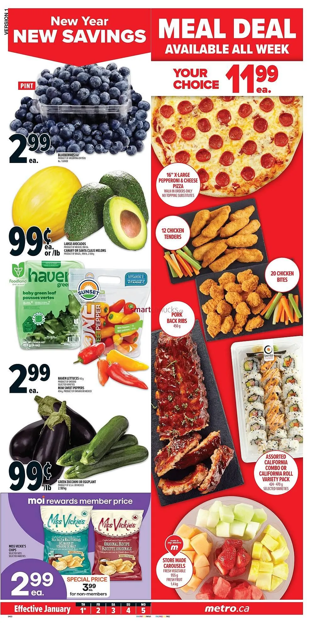 Metro flyer from January 1 to January 7 2026 - flyer page 2