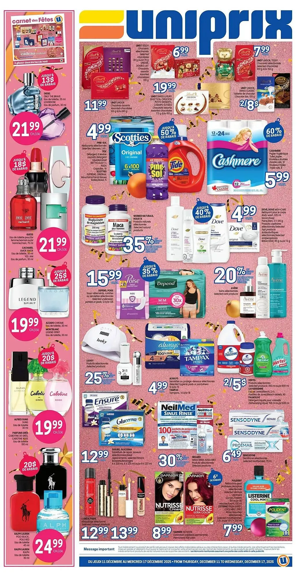 Uniprix flyer from December 11 to December 18 2025 - flyer page 1