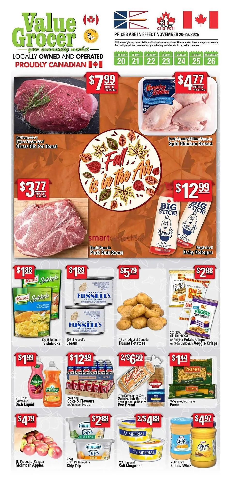 Value Grocer flyer from November 20 to November 26 2025 - flyer page 1