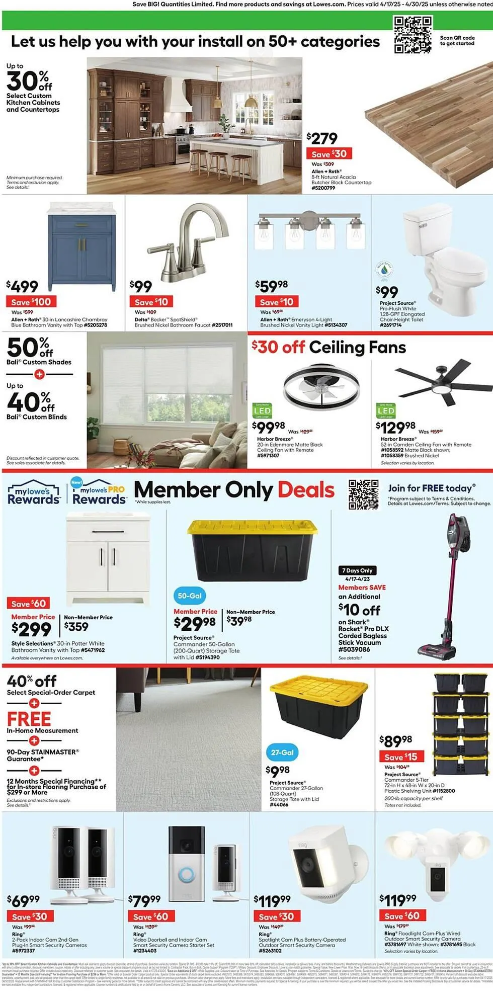 Lowe's flyer from April 17 to April 30 2025 - flyer page 5
