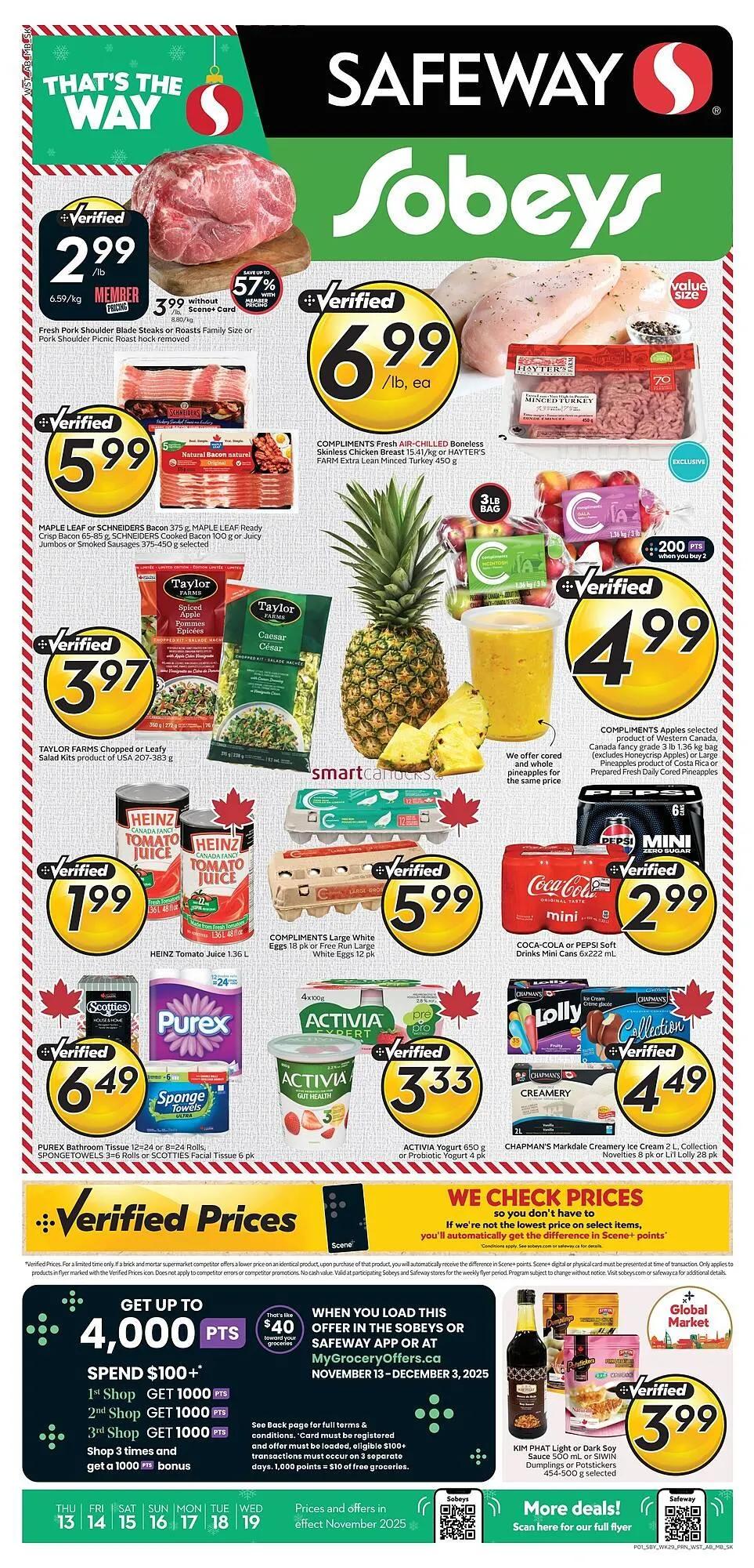Safeway flyer from November 13 to November 19 2025 - flyer page 1