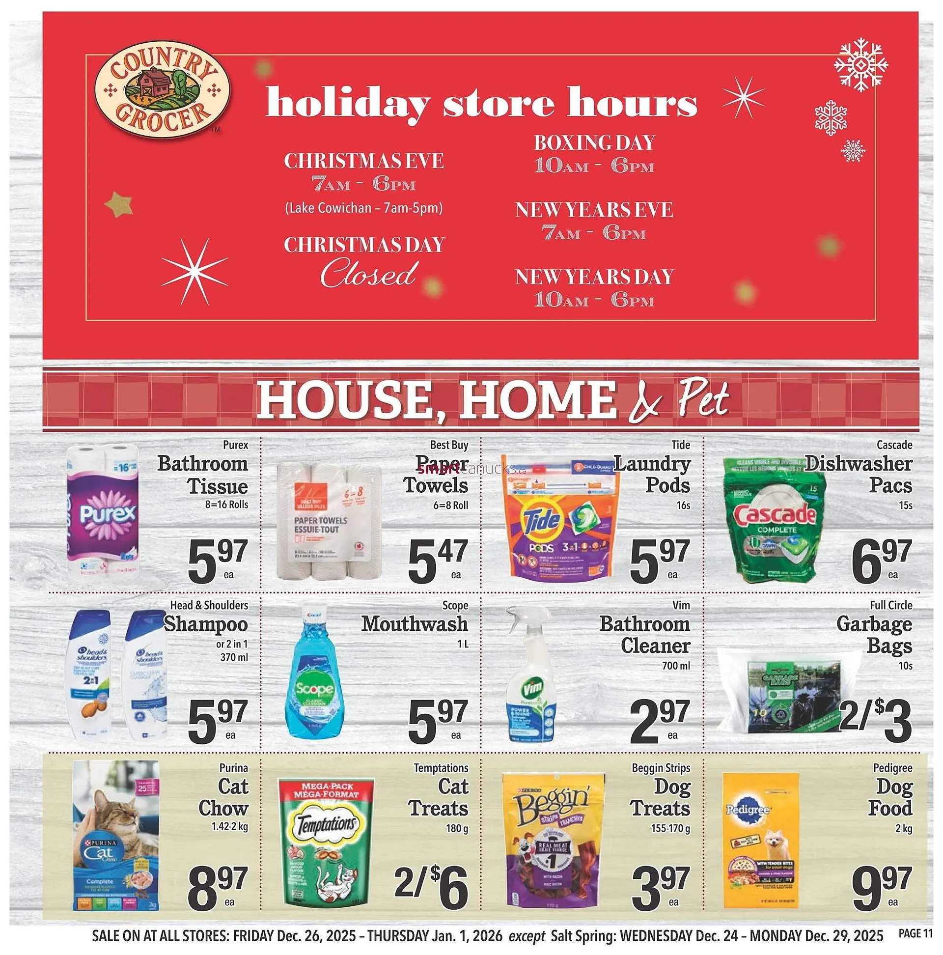 Country Grocer flyer from December 26 to January 1 2026 - flyer page 11