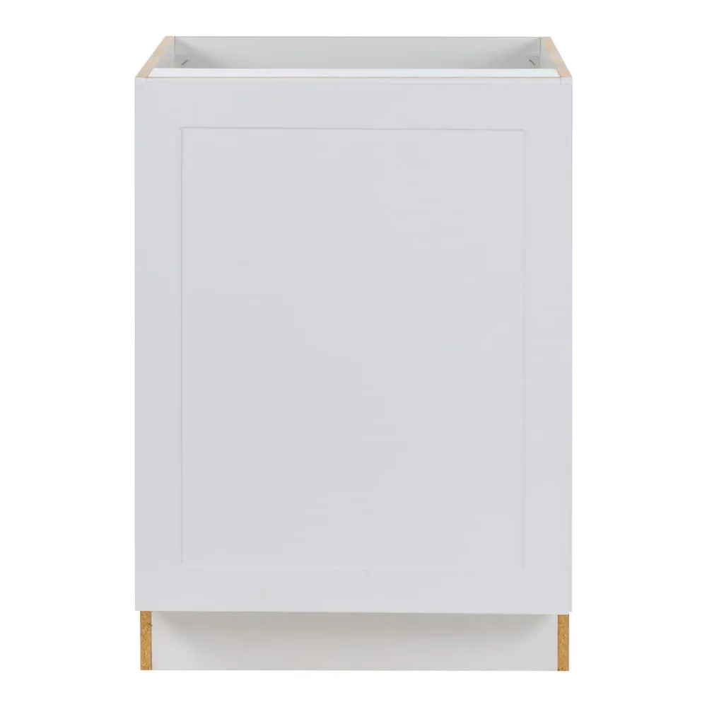 Edson 24-inch W x 34.5-inch H x 24.4-inch D Shaker-Style Assembled Kitchen Base Cabinet in White