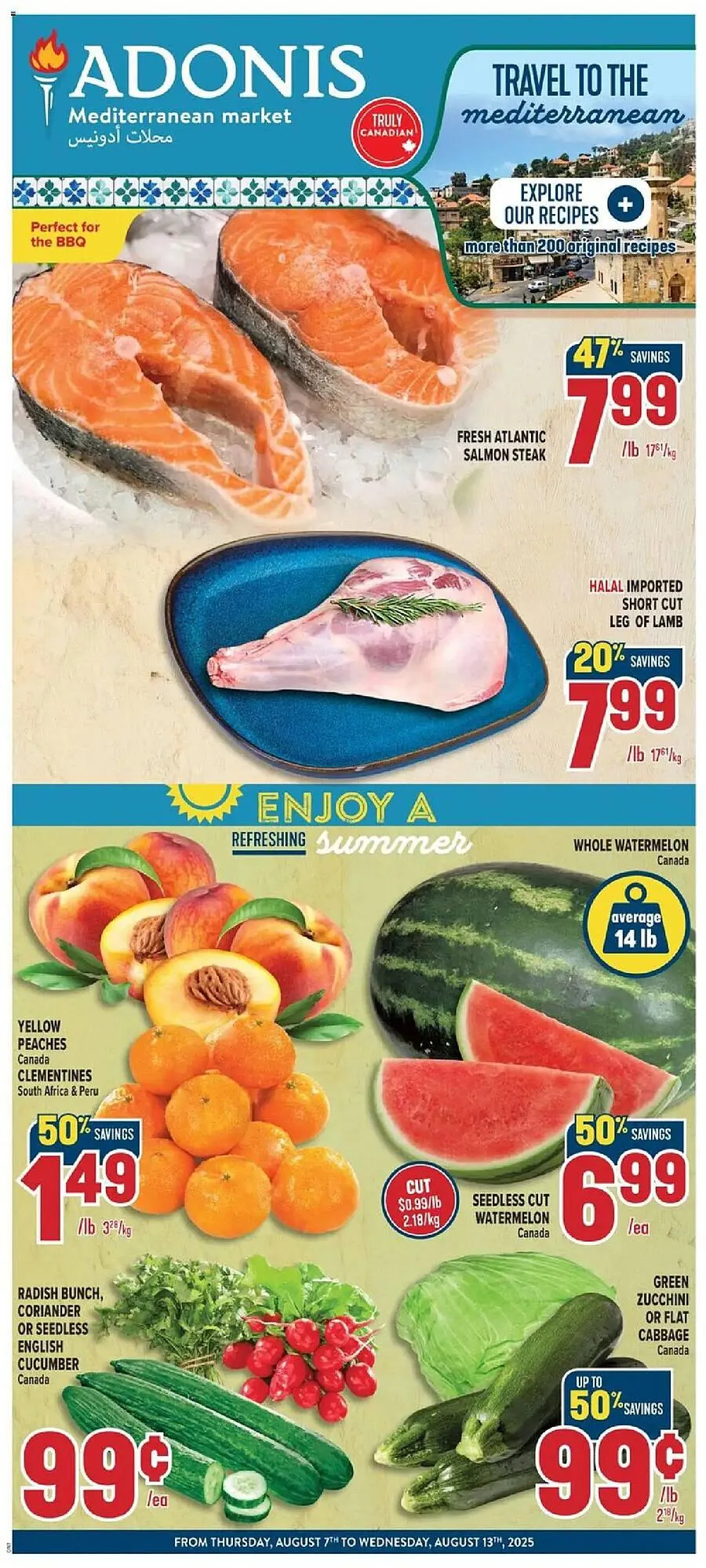 Marché Adonis flyer from August 7 to August 13 2025 - flyer page 1