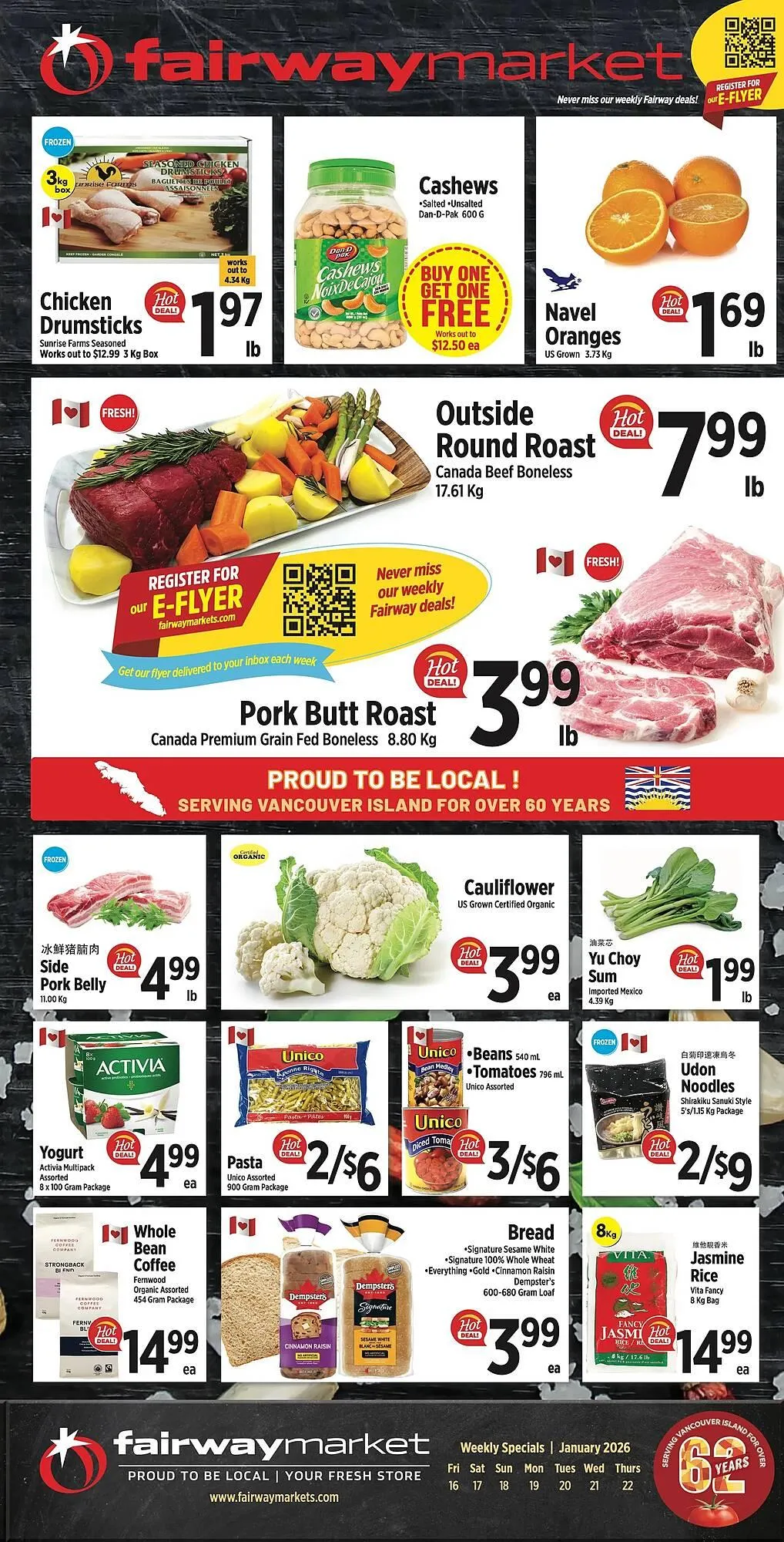 Fairway Market Canada flyer from January 16 to January 22 2026 - flyer page 1