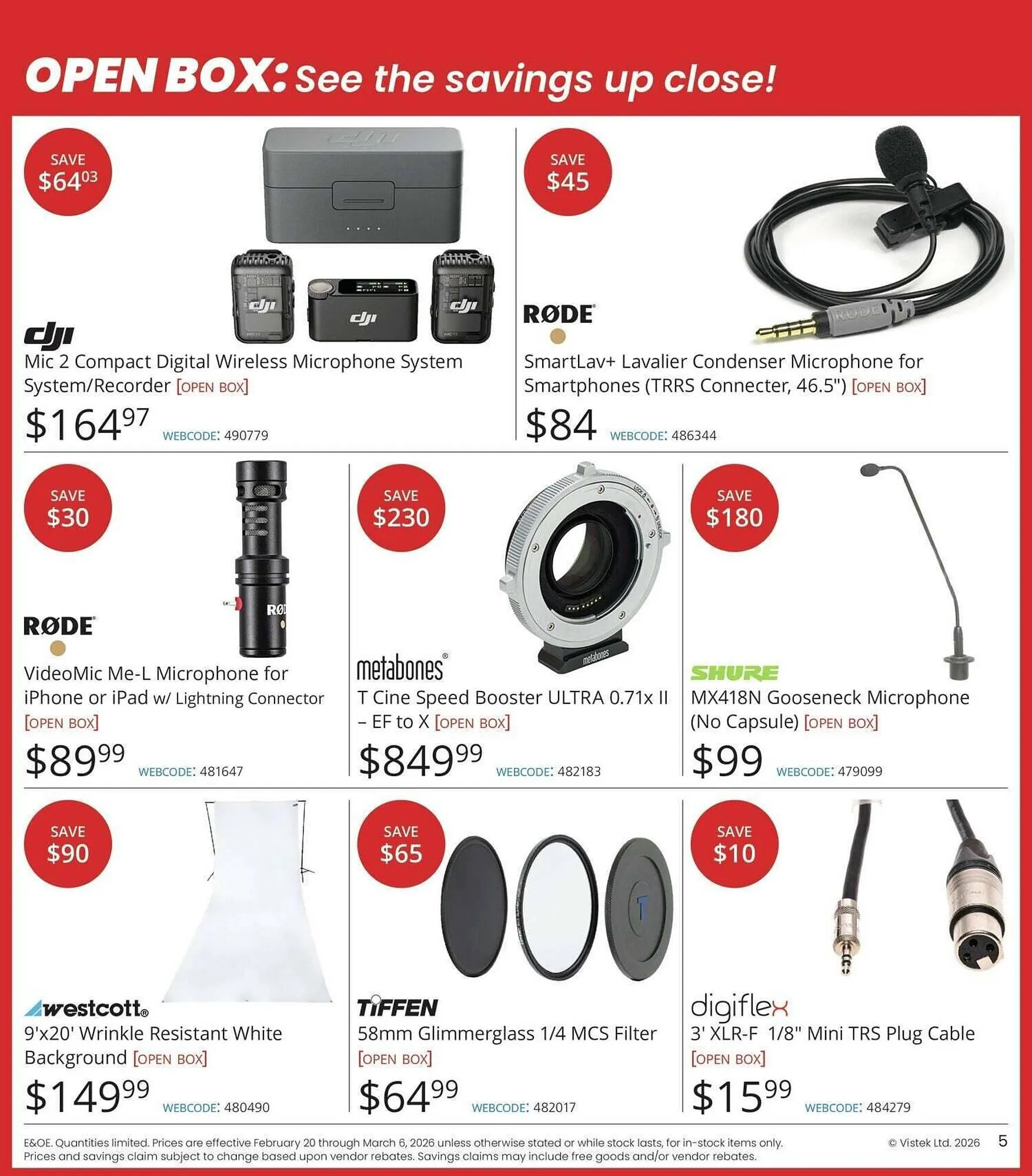 Vistek flyer from February 20 to February 27 2026 - flyer page 5