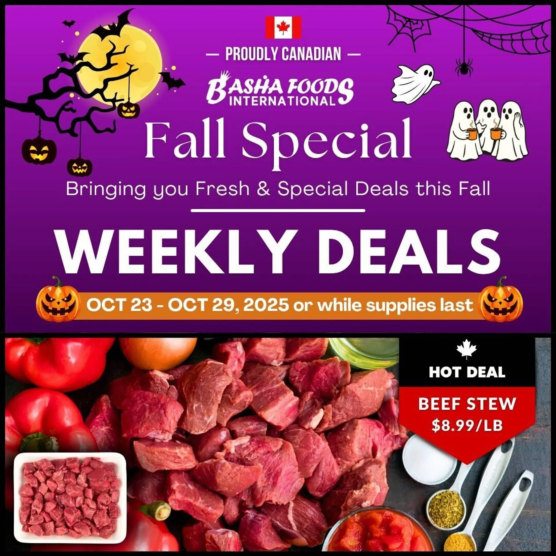 Basha Foods flyer from October 25 to October 31 2025 - flyer page 1