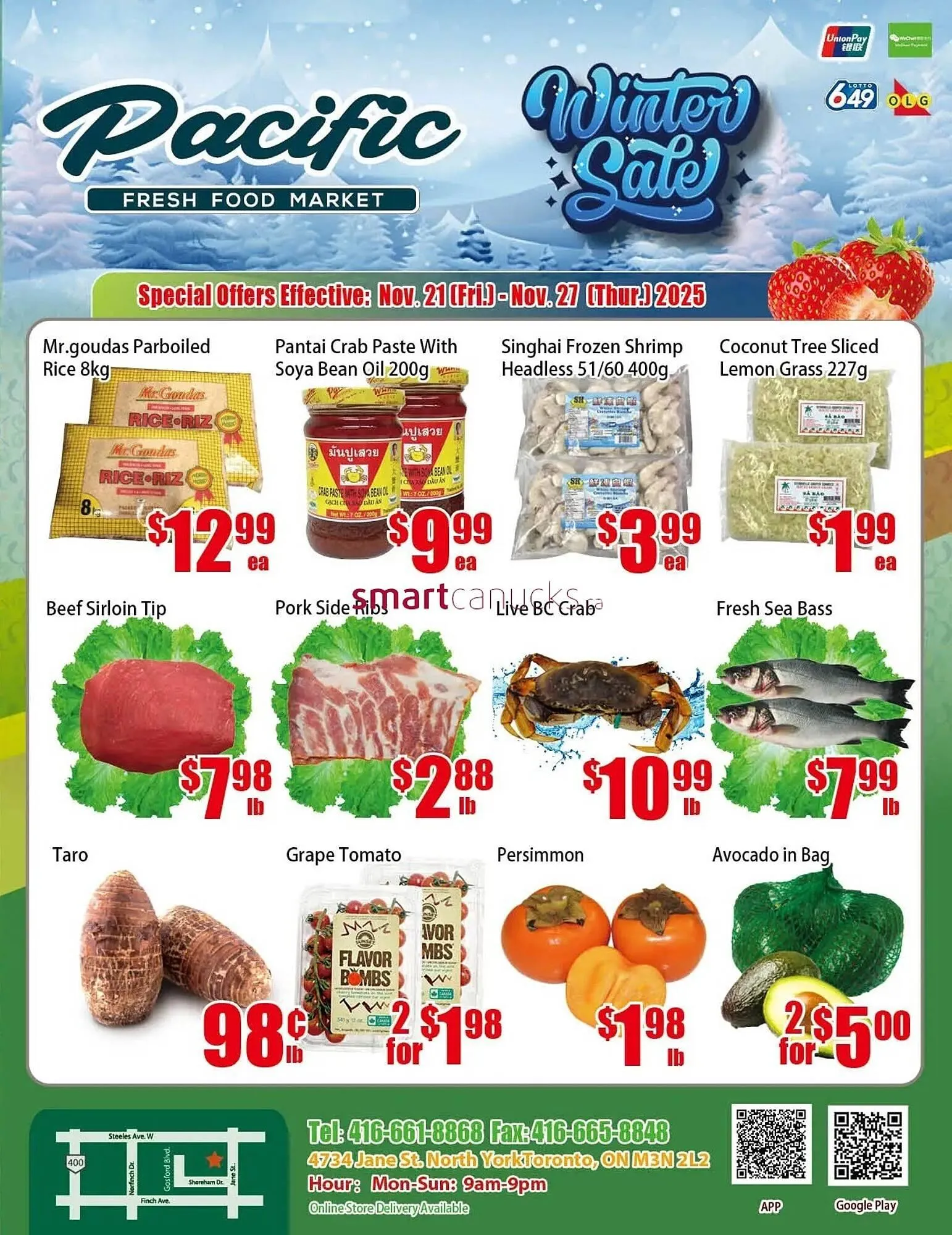 New Pacific Supermarket flyer from November 21 to November 27 2025 - flyer page 1