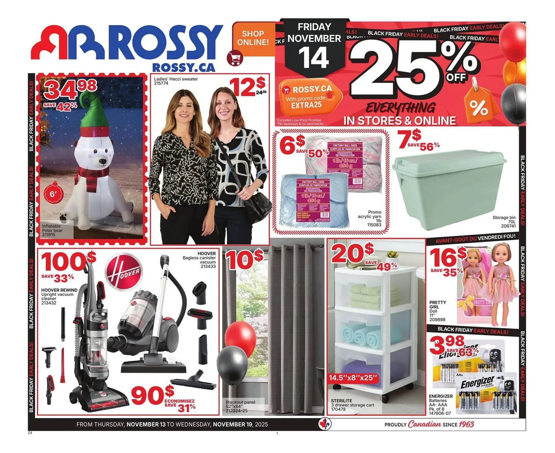 Rossy flyer from November 13 to November 19 2025 - flyer page 1